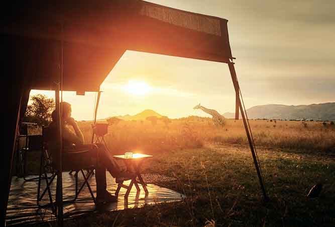 Luxuszelt in der Serengeti