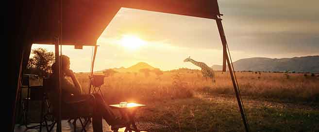 Luxuszelt in der Serengeti