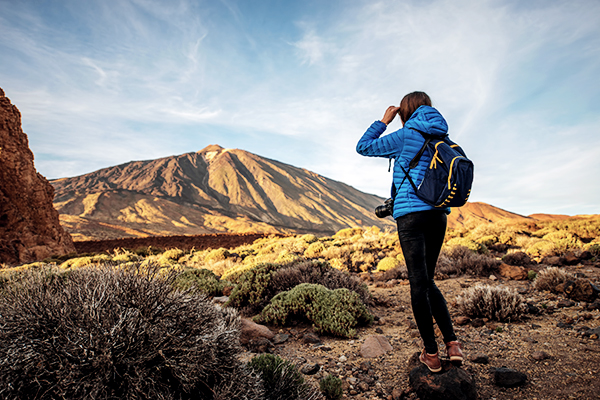 Wanderin im Teide Nationalpark