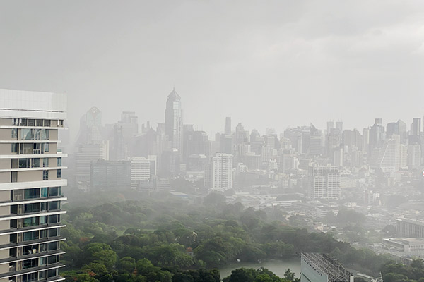 Monsunregen in Bangkok