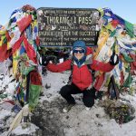 Gebetsfahnen am Thorong-La-Pass, Nepal