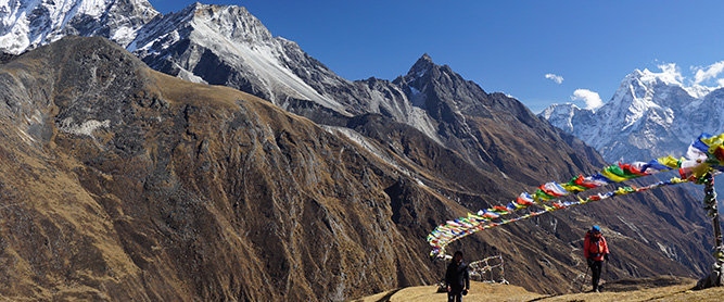 Das Everest Gebiet in Nepal.