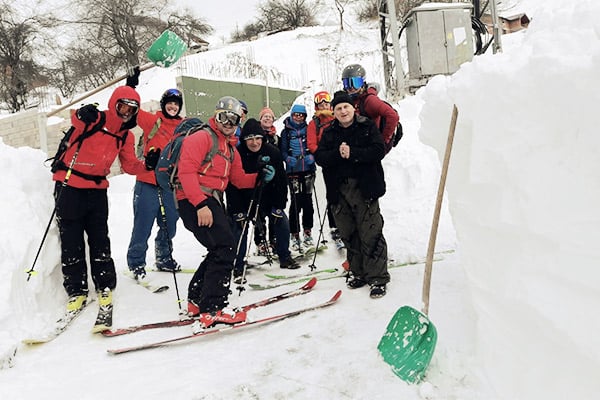 Tourengruppe, Skitouren Albanien
