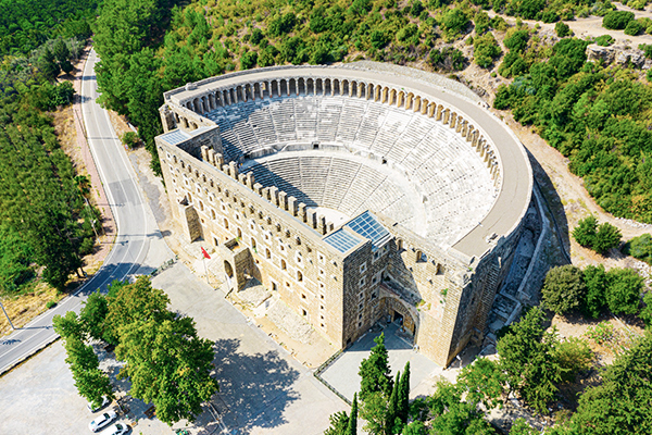 Antikes Amphitheater in Aspendos