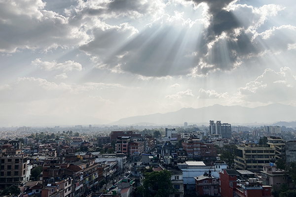 Über den Dächern von Kathmandu