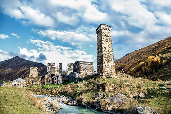 Ushguli in Swanetien, Georgien