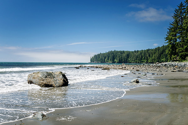 Strand auf Vancouver Island, British Columbia