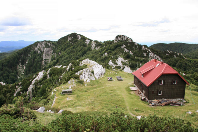 Hütte im Nationalpark Risnjak