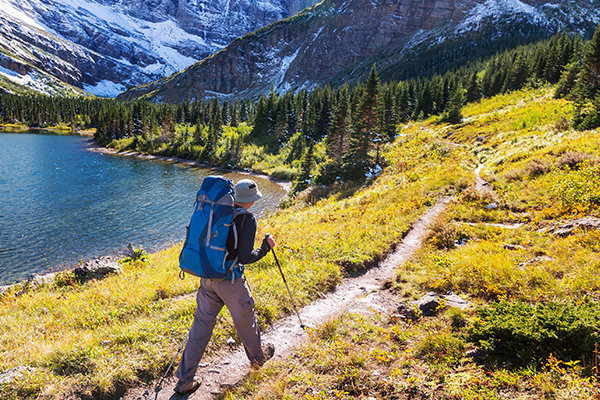 Wanderer im Galcier Nationalpark