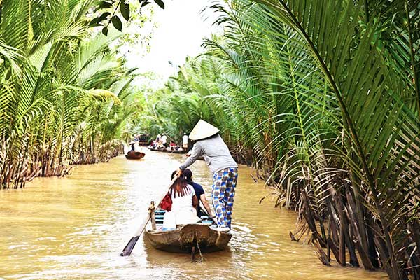 Bootsfahrt im Mekong Delta