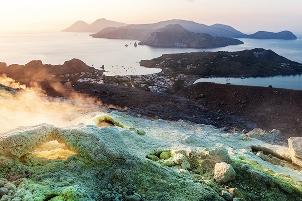 Fumarolen von Vulcano, Italien