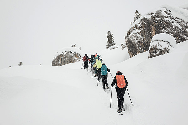 Schneefahnen und Wirbel, Fanesalm Dolomiten