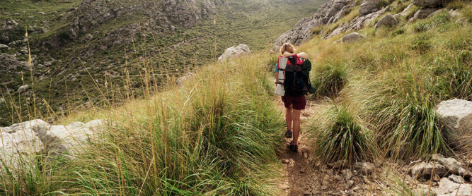 Wanderin in der Tramuntana, Mallorca