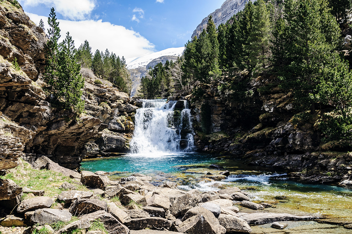 Wasserfall im Ordesa Nationalpark