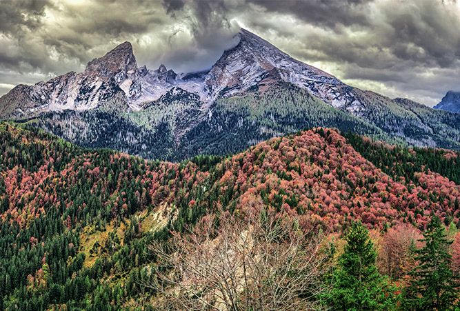 Watzmann im Nationalpark Berchtesgaden, Deutschland