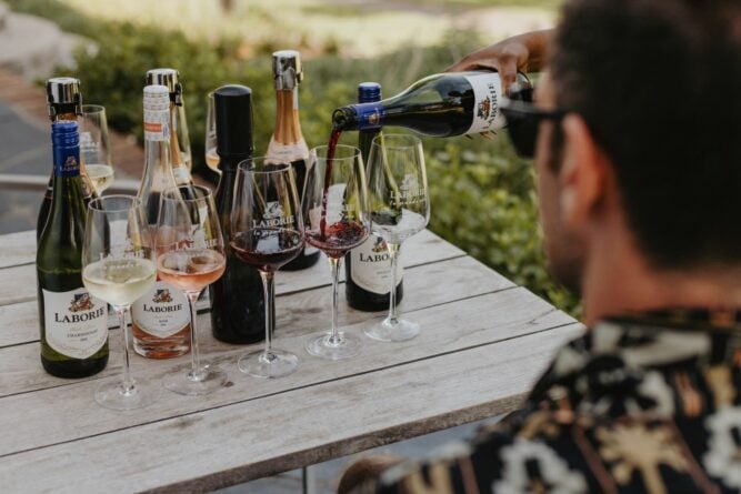 Weinverkostung bei einer Weinreise in Südafrika