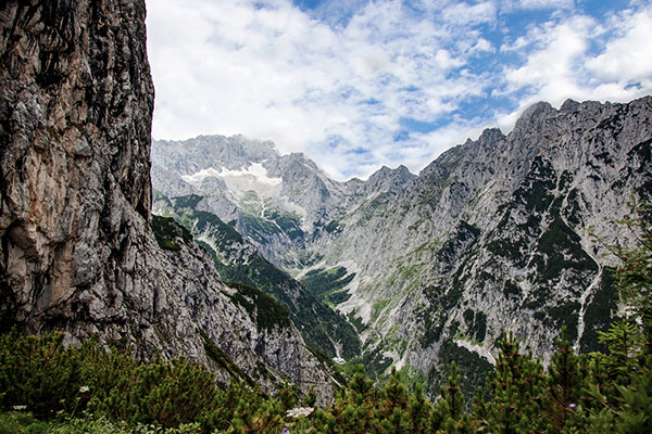 Das Wettersteingebirge in Bayern