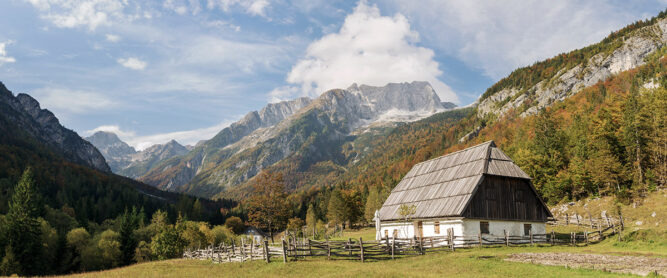 Zadnja Trenta in den Julianischen Alpen